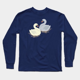 Swan Pair Long Sleeve T-Shirt